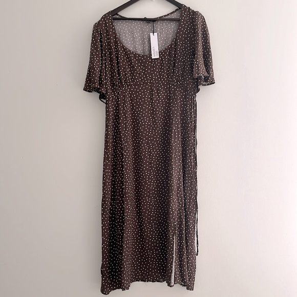 ASOS nobody’s child polka dot Dee Dee Midi Dress - Picture 2 of 8